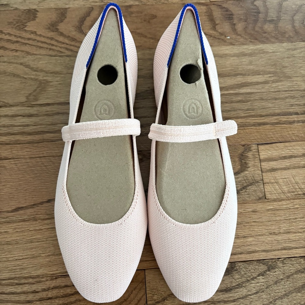 Rothy’s Ballerina Pink Mary Jane Flats Brand New!